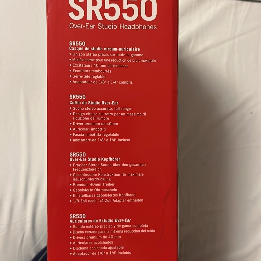 Sampson SR550 Over Ear Studio Headphones - Picture 3 of 3